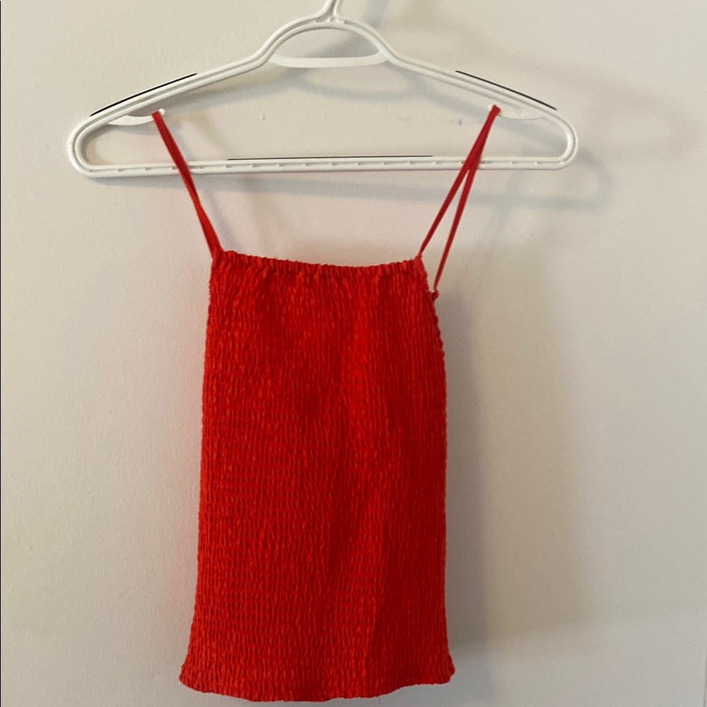 Red Sleeveless Top